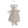 Zawieszka materiałowa Canea Miś Biały w sukience, 22cm